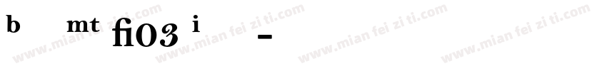 Bell MT W03 Italic字体转换